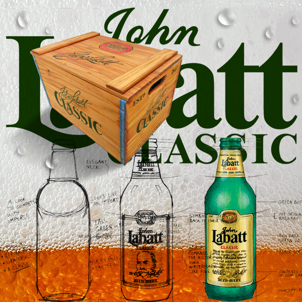 Original Labatt Classic Label & Bottle design by Paul L. Clark